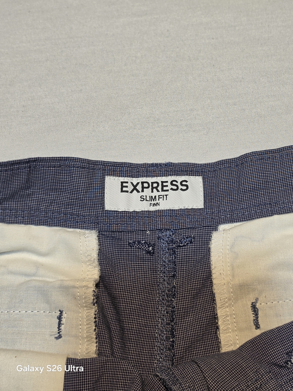 Express Slim Fit Finn Chinos in Navy